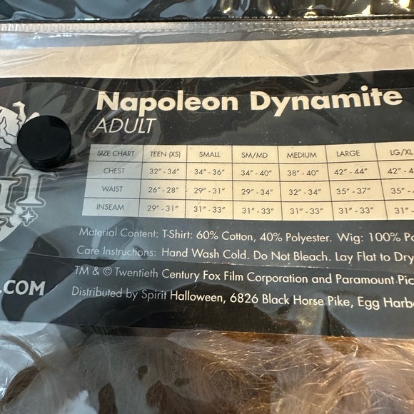 Napoleon Dynamite Halloween Costume Adult Size Small - Picture 3 of 6